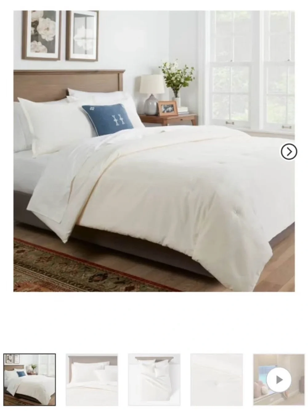 Velvet Comforter and Sham Set - Threshold, cream, full/queen
